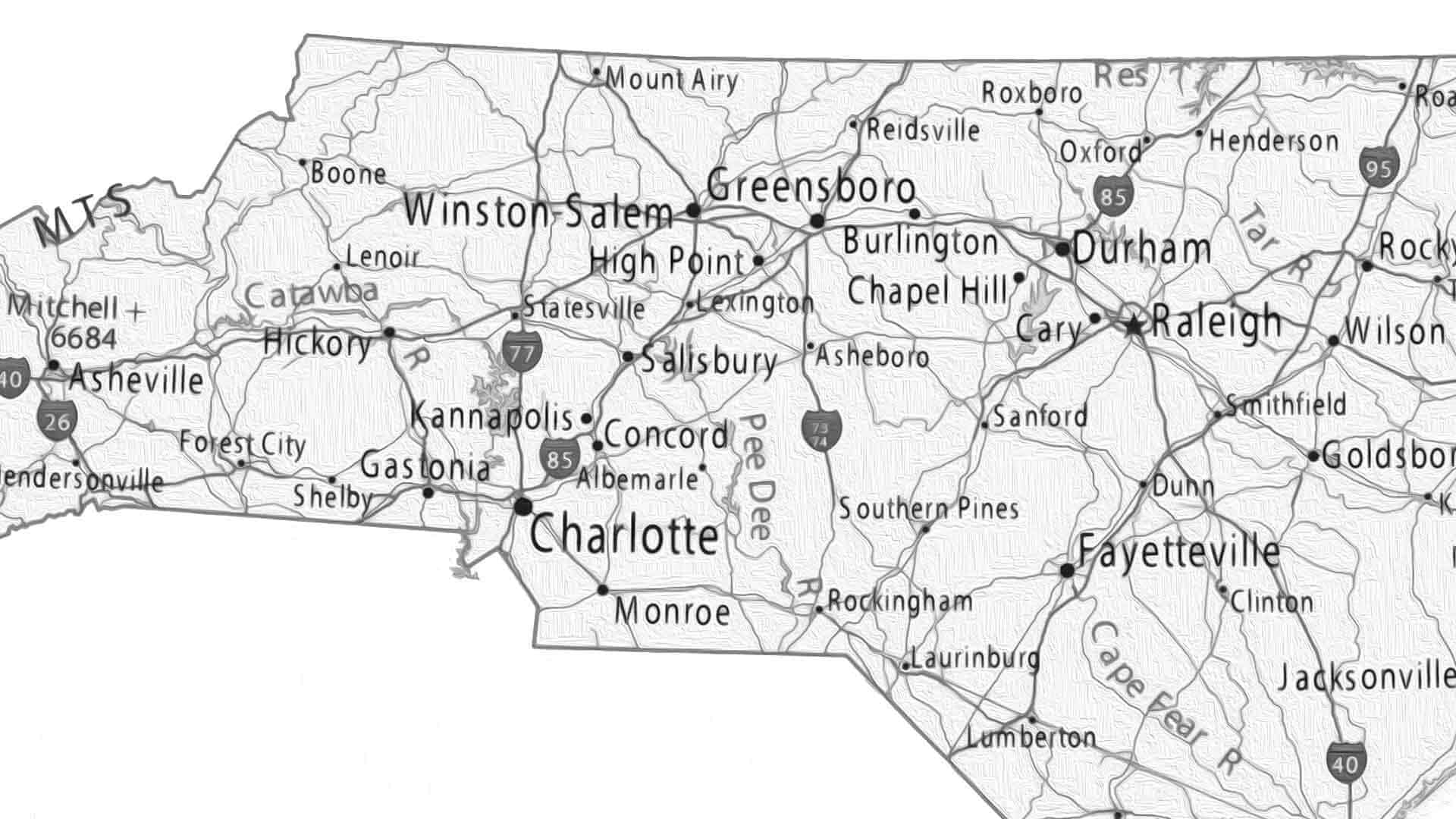 Map of North Carolina