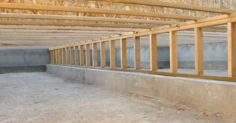 Picture of a crawlspace for the article about crawl space care and how to encapsulate a crawl space