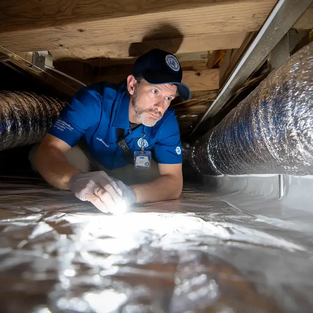 crawl space inspection in blowing rock