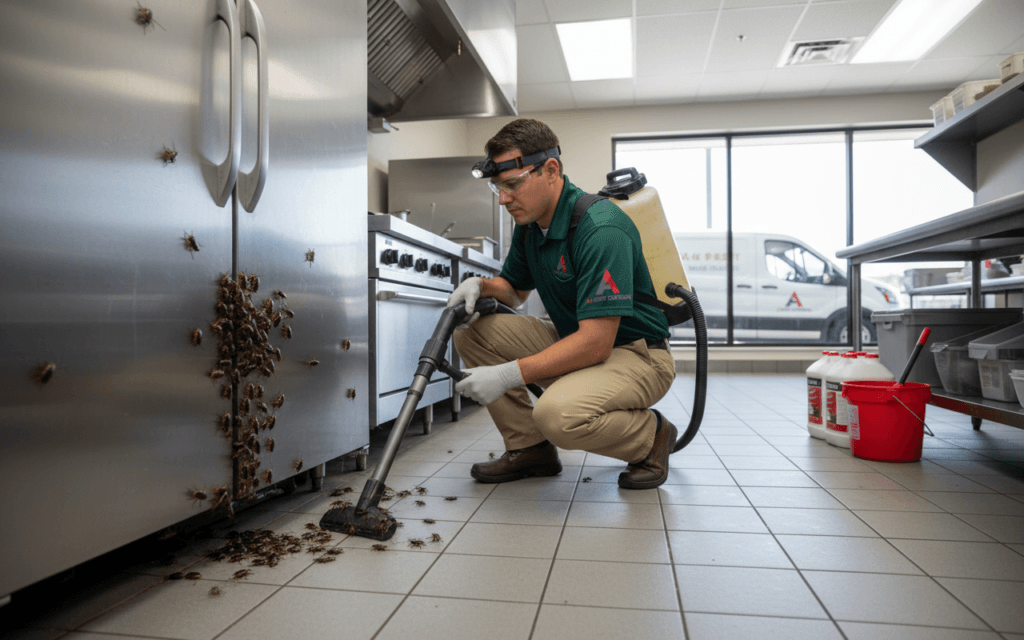 What do cockroach control in NC services entail